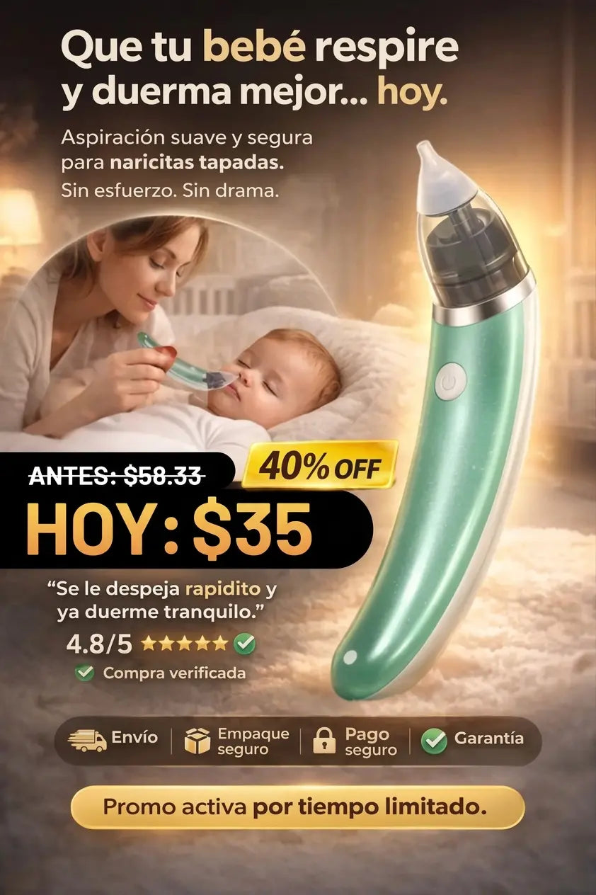 BabyClear™ - Aspirador Nasal Eléctrico para bebés