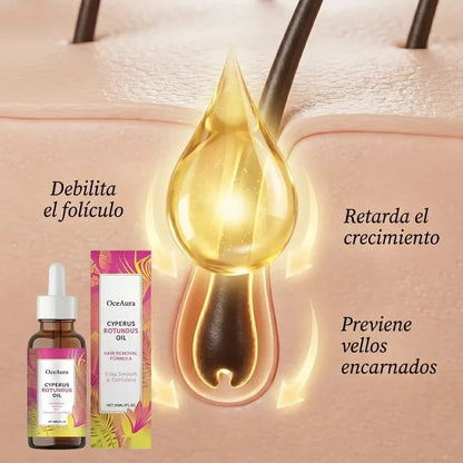 Cyperus Rotundus Oil (60 ml) | para la reducción natural del vello