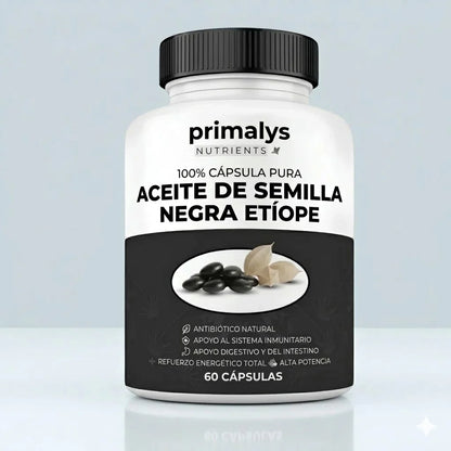 Aceite de Semilla Negra Etíope — La fórmula natural con 4,64% de timoquinona para tu equilibrio interno.